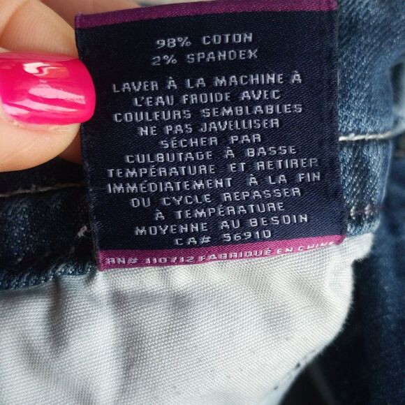 Vigoss The New York Slim Boot Bootcut jeans, white stitching, mid rise 5/6 - Picture 11 of 12